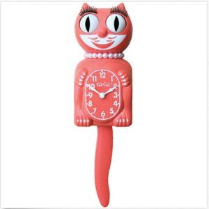 RETIED Urban Outfitters Living Coral Lady Kit-Cat Clock